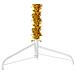 Albero Natale Artificiale Sottile A Metà Con Supporto Oro 120cm - Foto miniatura 5