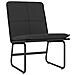 Sedia Lounge Nera 54x75x76 Cm In Similpelle - Foto miniatura 2