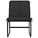 Sedia Lounge Nera 54x75x76 Cm In Similpelle - Foto miniatura 3
