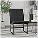 Sedia Lounge Nera 54x75x76 Cm In Similpelle - Foto miniatura 1