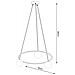 Lampadario Yoli 3 Sl. 1213 - Moderno Lampadari Nero 98x65x65 Cm - Foto miniatura 5