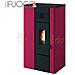 Noa - Stufa A Pellet Da 6.3 Kw Rosso - Foto miniatura 1