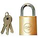 Lucchetto Con Chiave Edm Ottone Normale (3 X 1,7 Cm) - Foto miniatura 1