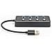 Hub Usb 3.0, 4 Porte, Attivabile, Alloggiamento In Alluminio (usb3.0 Hub 4-port Switch Alu - Switch Aluminium Ca - Foto miniatura 8