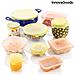 Set Di 10 Coperchi In Silicone Estensibili E Riutilizzabili Lilyd Innovagoods - Foto miniatura 4