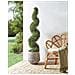 Pianta Artificiale In Vaso 158 Cm Buxus Spiral Tree - Foto miniatura 1