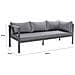 Set Di Mobili Da Giardino Grigio Scuro A 6 Posti Marbella Divano + Panca - Foto miniatura 3