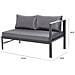 Set Di Mobili Da Giardino Grigio Scuro A 6 Posti Marbella Divano + Panca - Foto miniatura 4