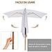 Ombrellone m da Giardino 2x3 in Legno Laccato con Copertura Rimovibile, Bianco - Foto miniatura 6