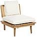 Set Da Giardino Con Tavolo 4 Posti Accadia Legno Di Acacia Certificato Beige Chiaro - Foto miniatura 6