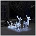 Decorazione Natalizia Renne E Slitta 160 Led 130 Cm In Acrilico - Foto miniatura 8