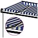 Lusso Casadino -  Tenda Automatica Con Sensore Vento E Led 400x300 Cm Blu Bianca - Foto miniatura 4