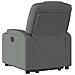Poltrona Alzapersona Reclinabile Elettrica Grigio Scuro Tessuto - Foto miniatura 5