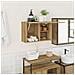 Mobiletto da Bagno Rovere Artigianale 60x25x40 cm Truciolato - Foto miniatura 2