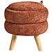 Pouf Contenitore Hawley Ciniglia Marrone Dorato - Foto miniatura 5