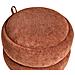 Pouf Contenitore Hawley Ciniglia Marrone Dorato - Foto miniatura 6