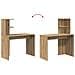 Scrivania con lo scaffale rovere artigianale 102 x 50 x 124 cm - Foto miniatura 8
