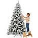 Albero Di Natale Innevato Bianco Winter Palace Foltissimo 210cm 1420 Rami Innesto - Foto miniatura 1