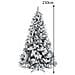 Albero Di Natale Innevato Bianco Winter Palace Foltissimo 210cm 1420 Rami Innesto - Foto miniatura 4