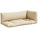 Cuscini per Pallet 3 pz Beige in Tessuto - Foto miniatura 1