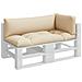 Cuscini per Pallet 3 pz Beige in Tessuto - Foto miniatura 3
