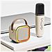 Altoparlante Karaoke Bluetooth Portatile (edizione Base) Con Due Microfoni E Altoparlante Beige - Foto miniatura 3