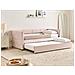 Letto Estraibile Velluto Chavonne 90 X 200 Cm Rosa - Foto miniatura 1