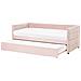 Letto Estraibile Velluto Chavonne 90 X 200 Cm Rosa - Foto miniatura 2