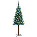 Albero di Natale snodato con 150 LED con supporto Verde 150 cm - Foto miniatura 3