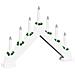 Ponte con Candele di Natale con 7 LED Bianco 39.5 x 5 x 29 cm - Foto miniatura 4