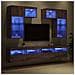 Unità per TV a Muro 6 pcs Legno vecchio 100 x 30 x 40 cm - Foto miniatura 5