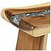 Sgabello per Bagno Naturale 50 x 30 x 45 cm Legno Naturale - Foto miniatura 8