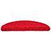 Tappetini per scale 20 pz 56x17x3 cm rossi semicircolari - Foto miniatura 3