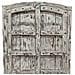 Armadio In Legno Grigio Artigianale 107x42x191h Cm - Foto miniatura 2