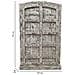 Armadio In Legno Grigio Artigianale 107x42x191h Cm - Foto miniatura 4