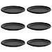 Vassoio Rotondo per Fiori 6 pcs Nero Ø 14 x 2 cm Plastica - Foto miniatura 1