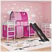 Struttura del letto loft per bambini Bianco e Rosa 90 x 190 cm - Foto miniatura 3