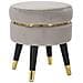 Sgabello Basso Vkh456-grigio-legno-35x35x40,5 Cm - Foto miniatura 1