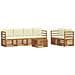Set divani 7 pcs Naturale e Crema Legno di Acacia Massello - Foto miniatura 1