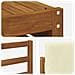 Set divani 7 pcs Naturale e Crema Legno di Acacia Massello - Foto miniatura 6