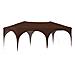 Tenda per feste a pop-up 575 x 288 x 245 cm Marrone - Foto miniatura 1