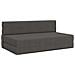 Divano Letto Pieghevole Grigio Scuro 152 x 86,5 x 60 cm Tessuto - Foto miniatura 1