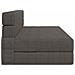 Divano Letto Pieghevole Grigio Scuro 152 x 86,5 x 60 cm Tessuto - Foto miniatura 4