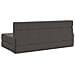 Divano Letto Pieghevole Grigio Scuro 152 x 86,5 x 60 cm Tessuto - Foto miniatura 5