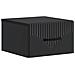 Mobiletto da notte a muro 2 pcs Nero 34,5 x 33 x 20 cm - Foto miniatura 3