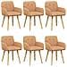 Sedie da pranzo 6 pcs Bouclé Beige 59 x 57 x 85 cm - Foto miniatura 1