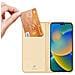 Skin Pro Custodia Con Coperchio Pieghevole Per Iphone 14 Pro Max Oro - Foto miniatura 2