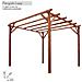 Pergola impregnata in legno di pino per giardino m 3x3 - Foto miniatura 4