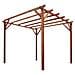 Pergola impregnata in legno di pino per giardino m 3x3 - Foto miniatura 1