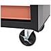 Carrello porta utensili attrezzi attrezzatura con cassettiera 61.5 x 33 x 76cm nero e arancione - Foto miniatura 2